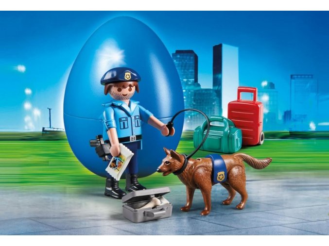 PLAYMOBIL® 70085 Policista se psem, vajíčko