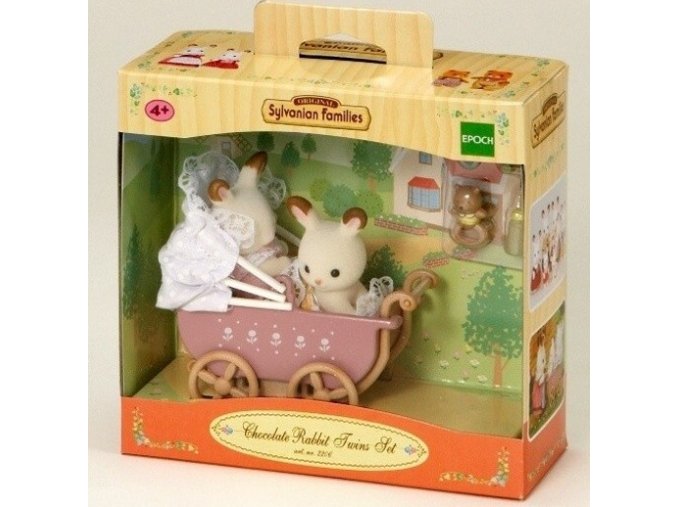 Sylvanian Families 5018 Králičí dvojčátka s kočárkem