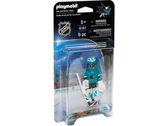 PLAYMOBIL® 9197 NHL Brankář San José Sharks