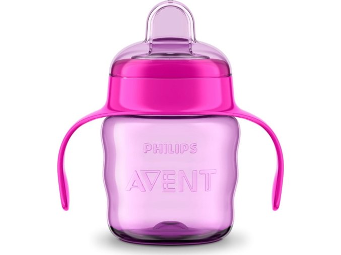 Philips AVENT Hrneček pro první doušky Classic 200 ml s držadly dívka