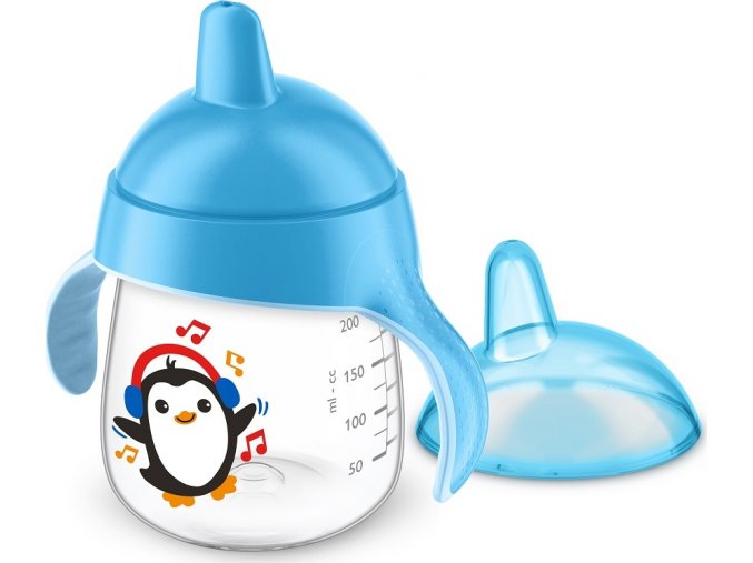 Philips AVENT Hrneček pro první doušky Premium 260 ml modrý