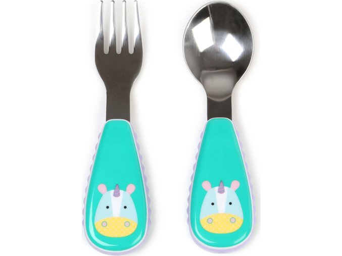 Skip Hop Zoo Lžička/vidlička Jednorožec 12m+