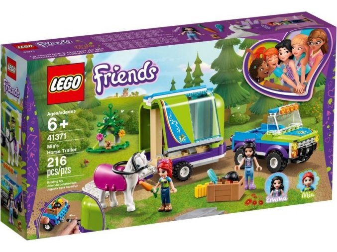 LEGO® Friends 41371 Mia a přívěs pro koně