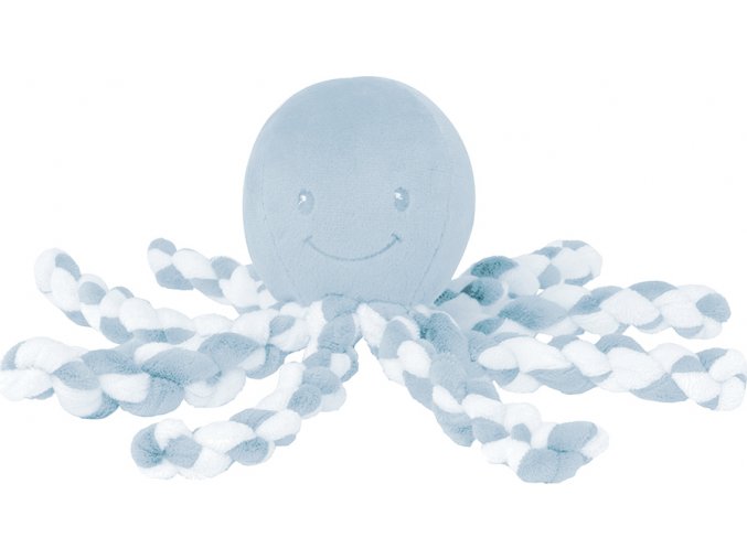 Nattou První hračka miminka chobotnička PIU PIU Lapidou light blue 0m +