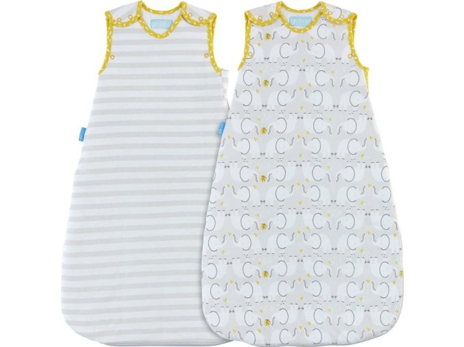 Gro Vak spací Elephant Love - Wash and Wear - Twin pack 1 Tog 0-6m