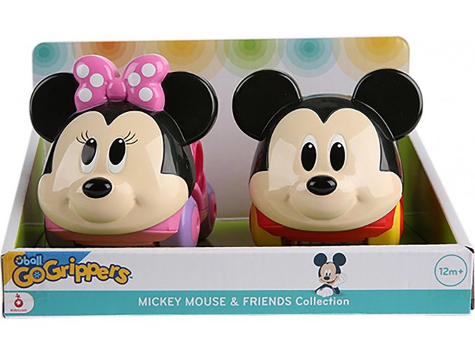 Disney baby Hračka autíčka Mickey Mouse & Friends Go Grippers™ 2ks, 12m+