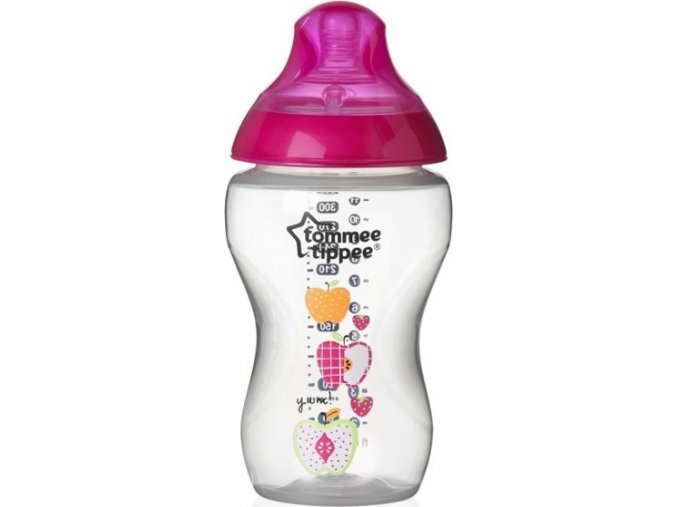 Láhev Tommee Tippee C2N 340 ml 2ks růžová