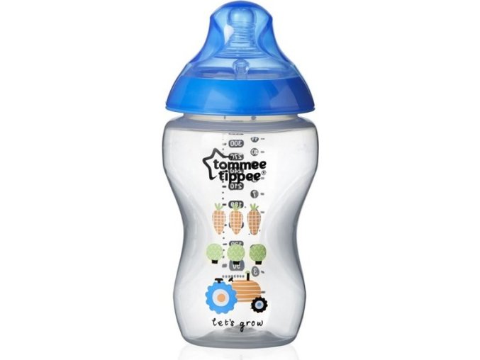 Láhev Tommee Tippee C2N 340 ml 2ks modrá