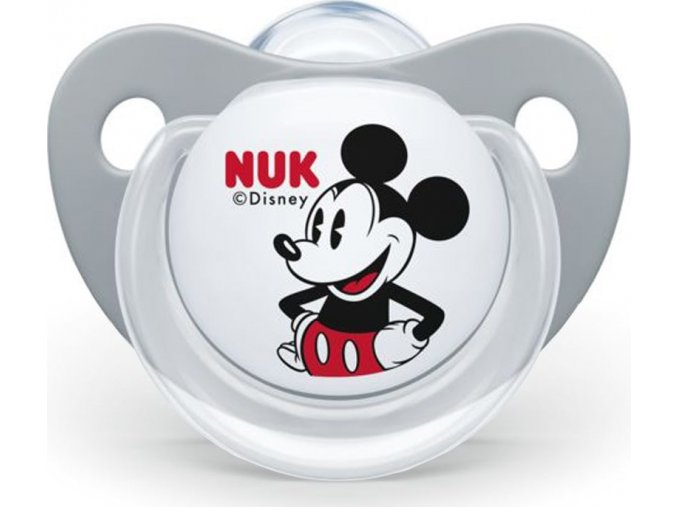 Šidítko Trendline NUK Disney Mickey Minnie 0-6m šedé