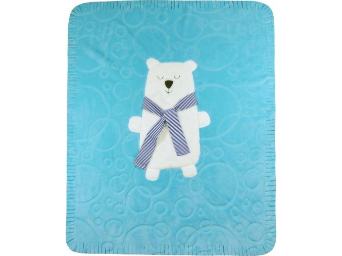 Dětská deka Koala Polar Bear modrá