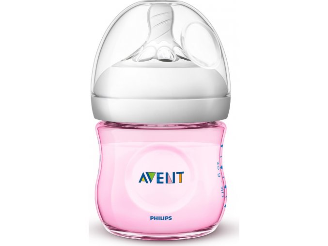 Philips AVENT Láhev Natural 125 ml, 1 ks růžová