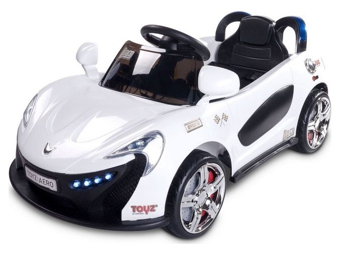Elektrické autíčko Toyz Aero - 2 motory a 2 rychlosti bílé