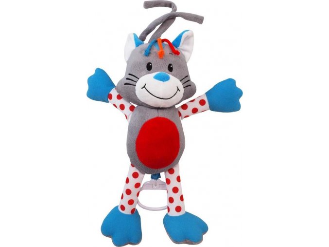 Dětská plyšová hračka s hracím strojkem Baby Mix kočička
