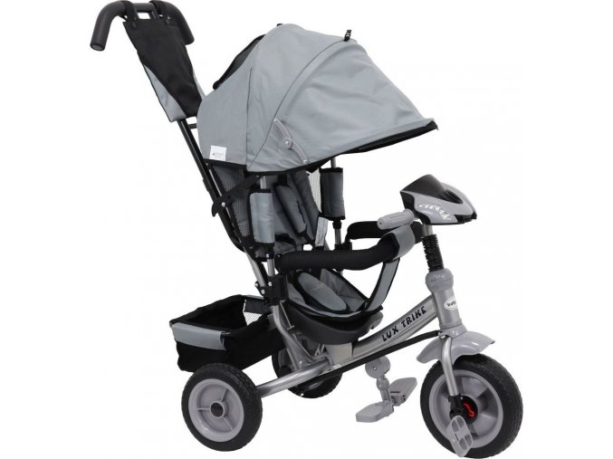 Dětská tříkolka s LED světly Baby Mix Lux Trike šedá