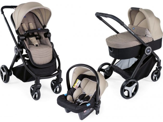 Chicco Kočárek trojkombinace Chicco Trio Best Friend Light - Beige