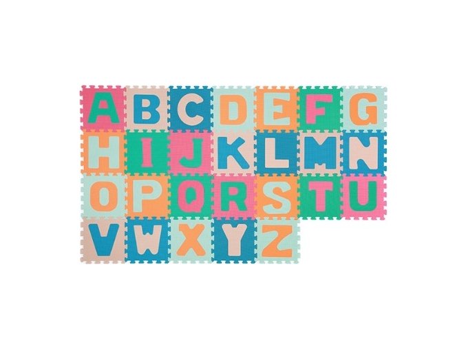 BabyOno Puzzle pěnové - abeceda 26 ks 6m+