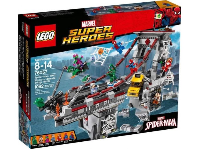 LEGO® Super Heroes 76057 Spiderman: Úžasný souboj pavoučích válečníků na mostě