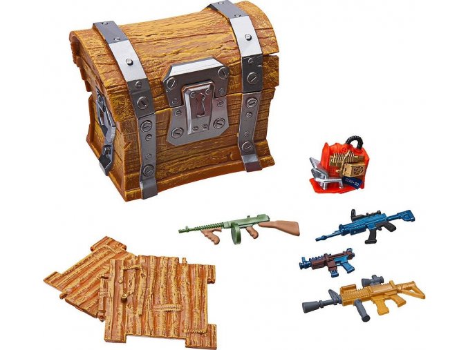 Fortnite Loot chest sběratelské doplňky pro 10cm figurky, 7ks D