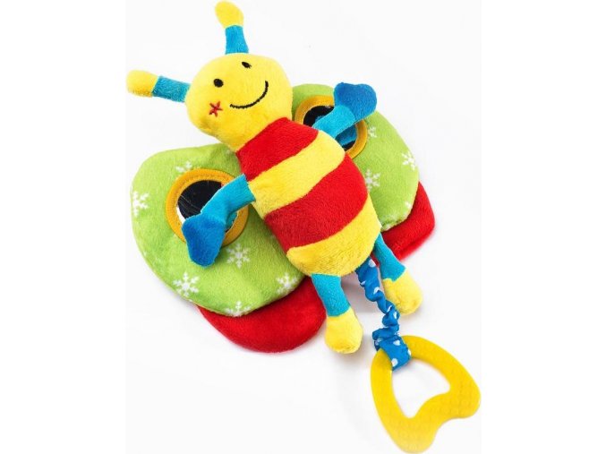 Edukační plyšová hračka Sensillo motýlek s pískátkem