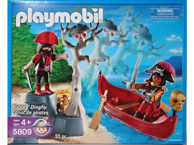 PLAYMOBIL® 5809 Pirátská kánoe s truhlicí zlata