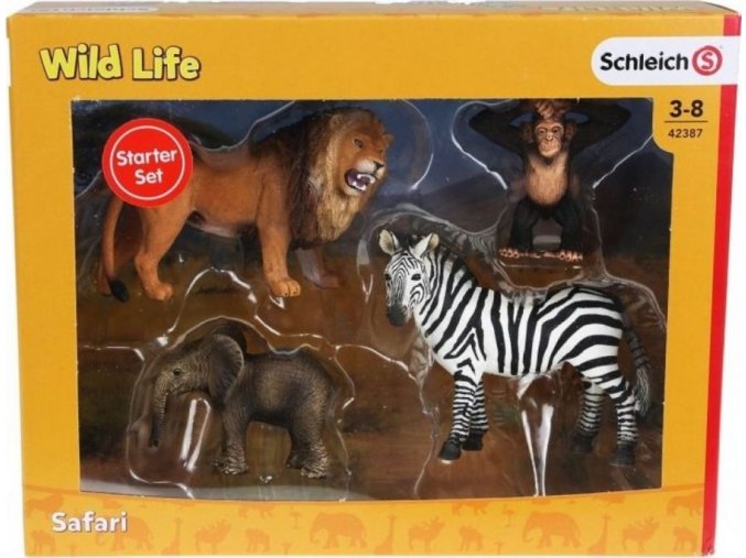 Schleich 42387 Set Divoká zvířata 4ks