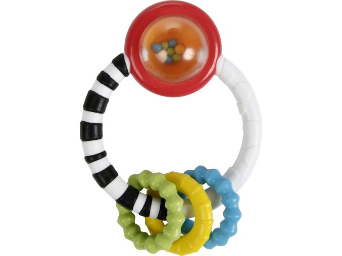 Bright Starts Chrastítko Rattle&Round™ 3m+