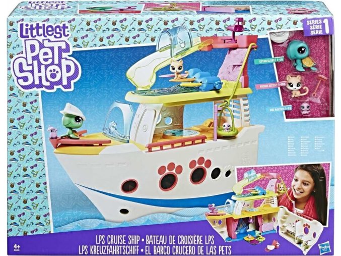 Littlest pet shop Hrací set Výletní loď se 3 zvířátky