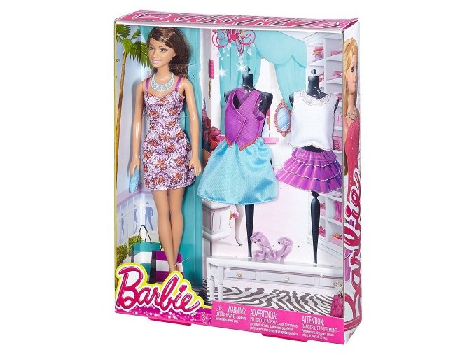 Barbie modelka s oblecky 1