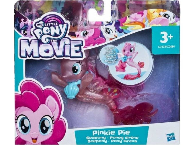 My Little Pony Mořský poník s doplňkem a pohyblivým ocáskem Pinkie Pie