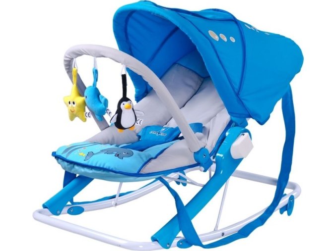 Dětské lehátko CARETERO Aqua blue