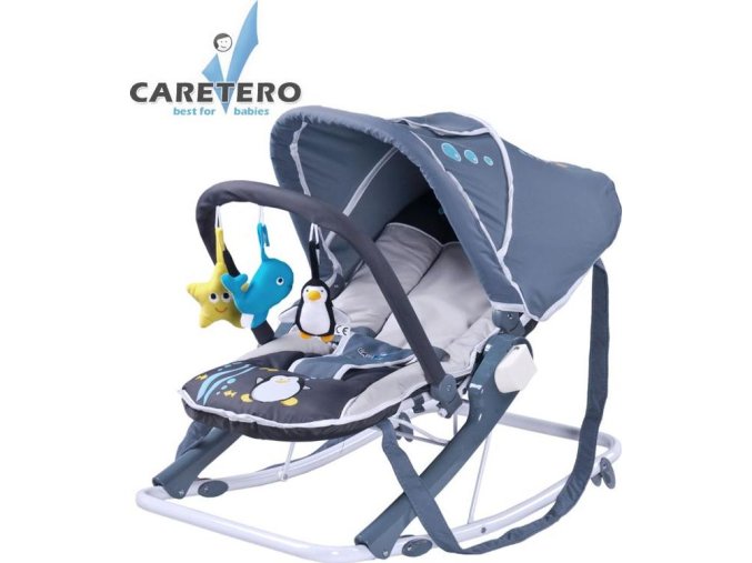 Dětské lehátko CARETERO Aqua grey