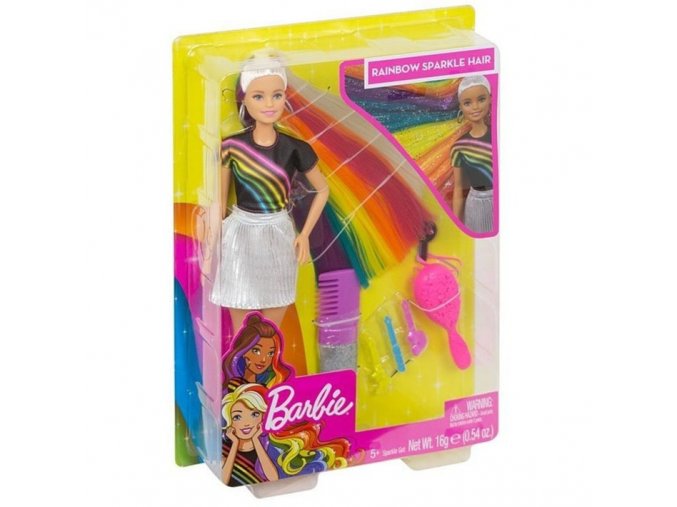 Barbie s duhovymi vlasy panenka barbie