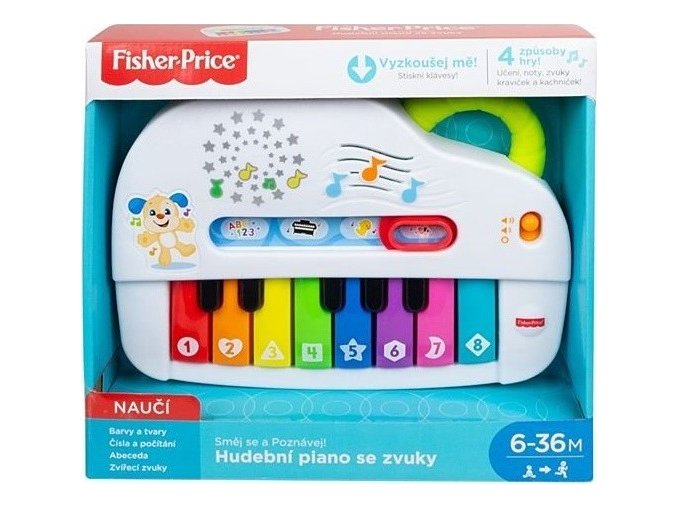 Fisher Price Hudební Piáno se světly CZ