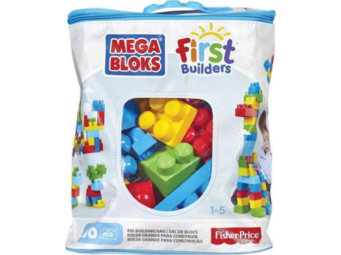 Mega Bloks First Builders Bag pro kluky 60 ks