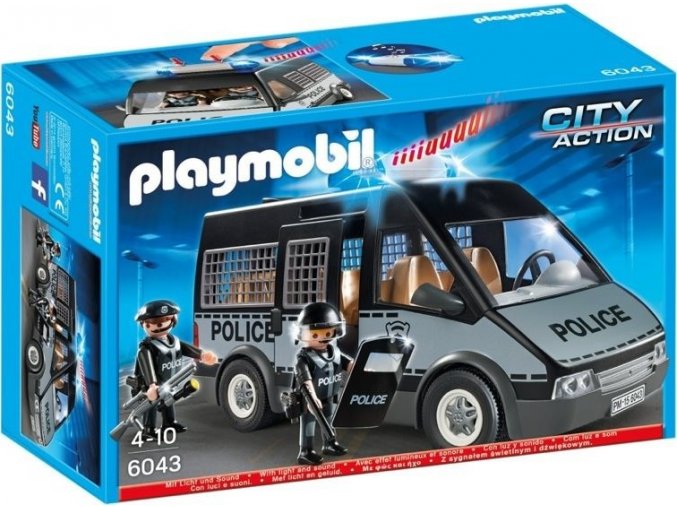 PLAYMOBIL 6043 Policejní auto se světlem a zvukem