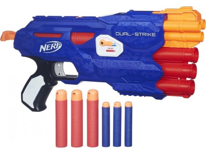 NERF Elite DUAL STRIKE na dva druhy šipek