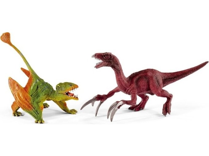 Schleich 41425 Dimorphodon a Therizinosaurus malé figurky