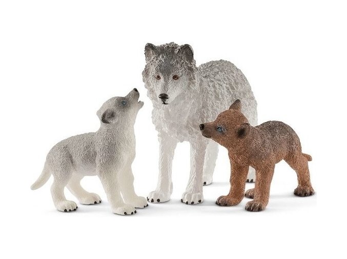 Schleich 42472 Vlčice a mláďata vlka