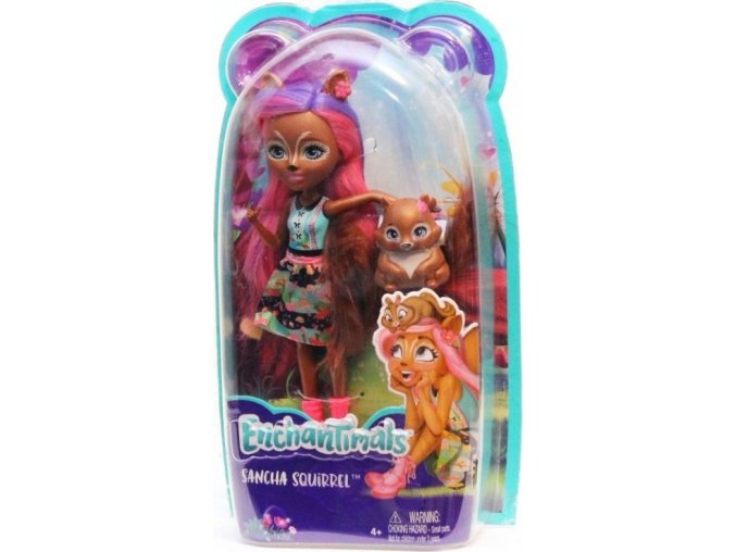 ENCHANTIMALS Panenka se zvířátkem Sancha Squirrel a Stumper