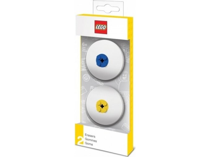 LEGO Guma, modrá a žlutá - 2 ks