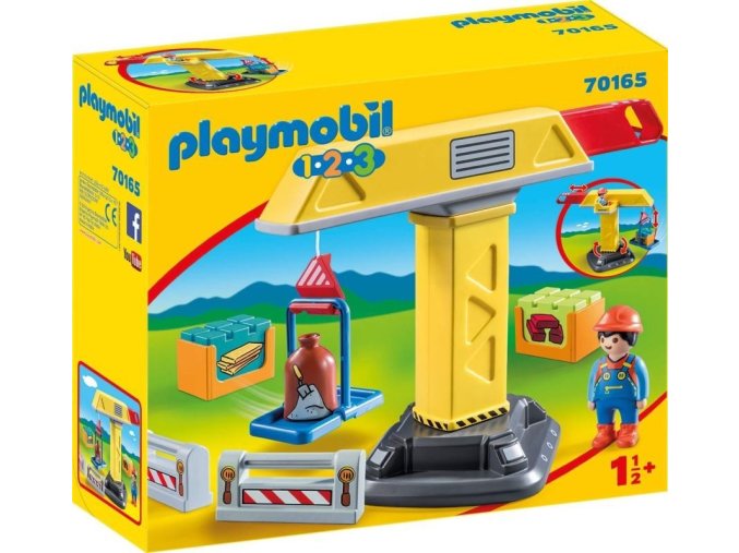 Playmobil 70165 Konstrukční jeřáb (1.2.3)