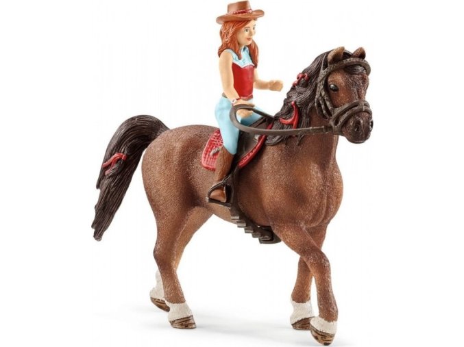 Schleich 42514 Zrzka Hannah a kůň Cayenne