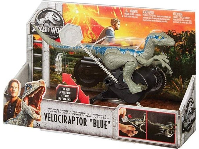 Jurský svět Velociraptor s natahovacím lankem