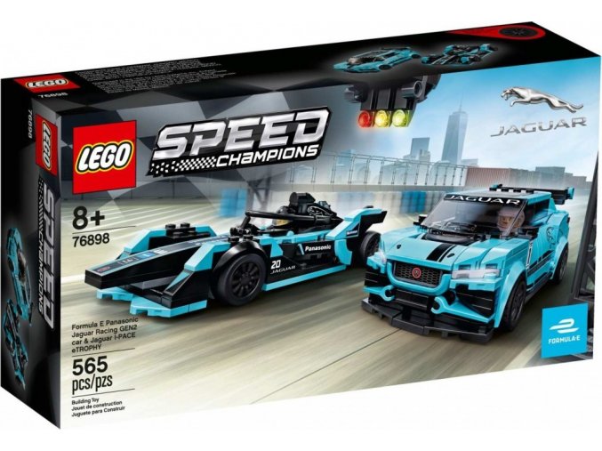 LEGO® Speed Champions 76898 Formula E Panasonic Jaguar Racing GEN2 & Jaguar I-PACE eTROPHY