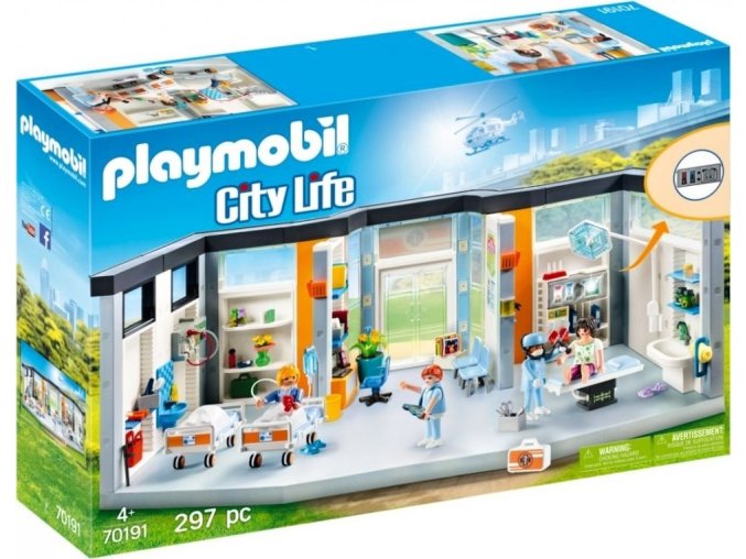 PLAYMOBIL® 70191 Nemocnice s vybavením