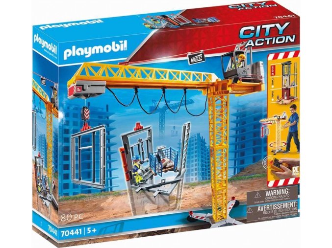 PLAYMOBIL® 70441 Stavební jeřáb na dálkové ovládání