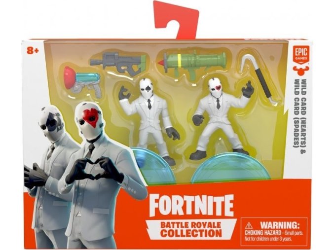 Fortnite Battle Royal sada sběratelských figurek Hearts a Spades 5 cm