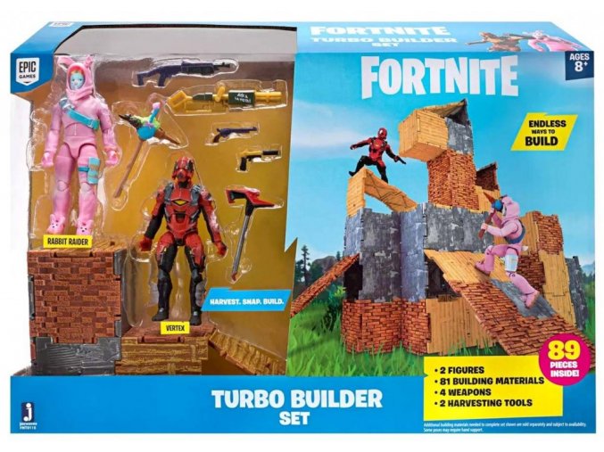 Fortnite Turbo Builder set s figurkami Rabbit Raider & Vertex