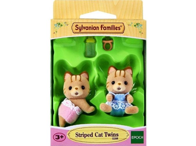 Sylvanian Families 5188 Pruhovaná kočičí dvojčátka