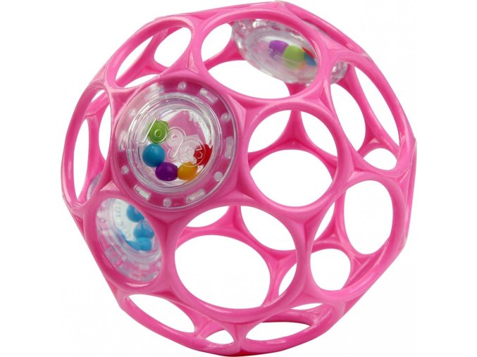 Oball Hračka OBALL RATTLE 10 cm 0m+  pink